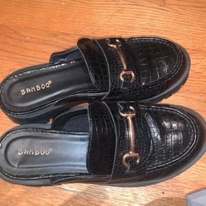 Chunky Backless Loafers